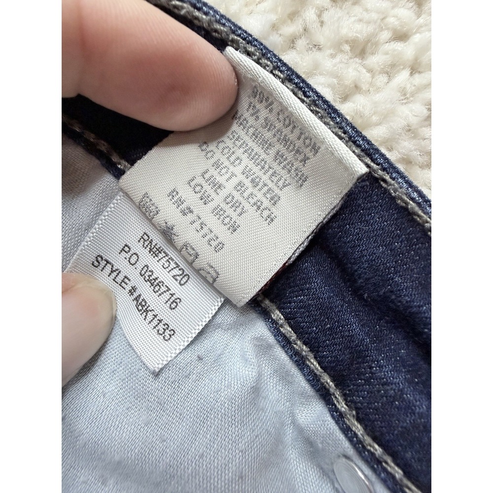 BKE Payton Bootcut Jeans Womens 33 Dark Wash Embroidered Pockets 33x33.5 Lot 2 - Picture 11 of 16